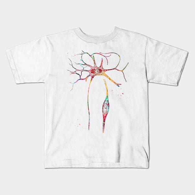 Neurons Cells Kids T-Shirt by erzebeth